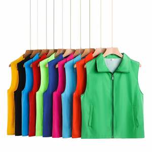 Wholesale Custom Silk Screen Logo Uniform Vest Shirt <b>Hat</b> Gift Bag Multipurpose Business Promotional Custom Apparel Set - Product Image 2
