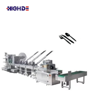 Machine d'emballage de couverts jetables en acier inoxydable, flexible et multi-combinaisons, avec changement rapide pour les ensembles couteau-fourchette-cuillère