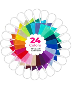 Colored Kraft Paper <b>Bags</b> Rainbow Party Favor <b>Gift</b> <b>Bags</b> 6 Colors with Handles for <b>Wedding</b>, Baby Shower, Birthday Party Supplies - Product Image 2
