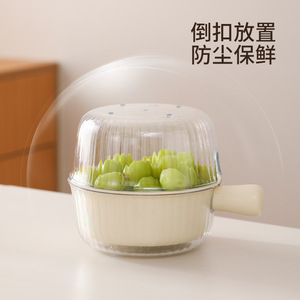 FaSoLa Double Layer Drain Basket Mini Green Dishwasher Safe Fruit Washing Tool Kitchen Vegetable Strainer - Product Image 3
