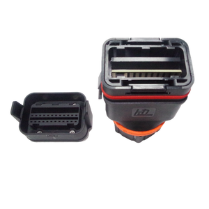 כבל רשת תקשורת לממיר HD PV עם 20 פינים, 2 מחברי RJ45 להתקנה על פאנל, מחבר <span class=keywords><strong>WiFi</strong></span> COM, 5A, עמיד למים בתקן IP68, זכר/נקבה - Product Image 5