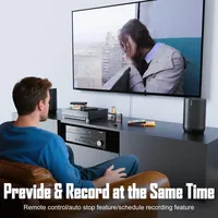 VHS-zu-Digital-Konverter 2.0, VCR-Videorekorder, Analog-Video-zu-MP4-Konverter mit Fernbedienung