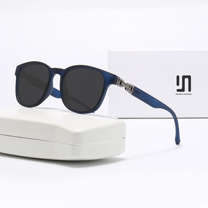 Gafas de sol polarizadas para hombre, montura negra, lentes de PC TAC, protección UV400, tipo 3, gafas de sol para conducir - Product Image 2