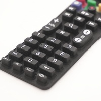 Teclado de Control de Silicona con Caracteres Impresos en Pantalla a Color Personalizados para Control Remoto de Televisión Inteligente