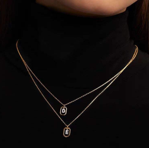 Joyería de marca, suministros de fabricación de lujo, venta al por mayor, joyería de moda de buena calidad para mujer, colgante de letra de Plata de Ley <span class=keywords><strong>925</strong></span> para mujer - Product Image 4