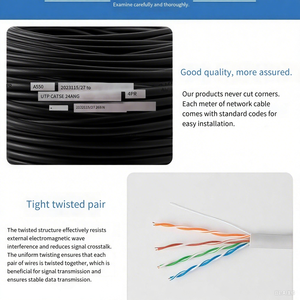 Denixi 1000ft 305M CAT6 trong nhà truyền thông Mạng Cáp 23AWG 24AWG UTP FTP SFTP <span class=keywords><strong>Ethernet</strong></span> Cáp tại chỗ hàng hóa - Product Image 4