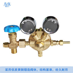 Régulateur de pression d'oxygène à haut débit tout en cuivre, vanne de réduction marine haute pression avec effet stabilisateur pour les conduites de pipeline - Product Image 3