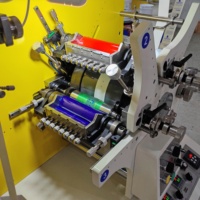 Imprimante flexographique JR-1221 3 couleurs 60m/min pour étiquettes de vêtements et étiquettes textiles, machine d'impression typographique