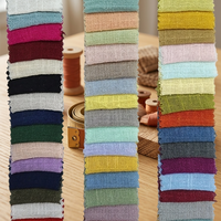 Tissu extérieur 100 % coton slub uni tissé, 57/58 po, poids moyen, extensible, pour filles et garçons
