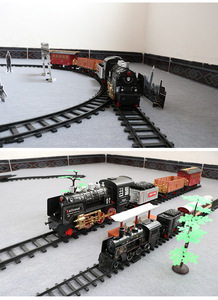 Cadeau de noël 2.4G avec télécommande, nouveau jeu de <span class=keywords><strong>train</strong></span> électrique avec musique légère, parfait pour le nouvel an - Product Image 4