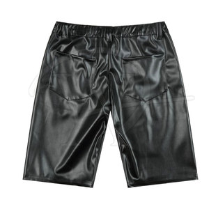 Pantalones Cortos de Cuero para Hombre Hechos en Pakistán, de Alta Calidad, Cintura Media, Estilo Urbano, Lisos, Ecológicos, de Secado Rápido y Transpirables, Servicio OEM - Product Image 6