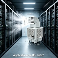 Système de refroidissement industriel d'usine, refroidisseur d'air à décharge supérieure/inférieure, 25000 m³/h