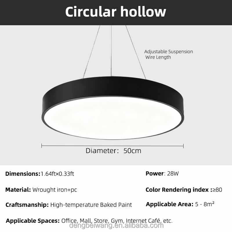 Una forma di cerchio solido da 28 watt con un diametro di 50cm