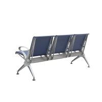 Chaises d'attente pour gare routière à 3 places, sièges en tandem pour les salles d'attente, chaises en rangée, vente directe d'usine