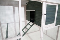 Grand poulailler de 82 pouces pour 10-15 poulets Grand poulailler en bois pour l'extérieur Poulailler Cage à volaille clapier à plusieurs niveaux