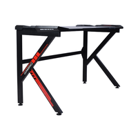 CARLFORD Table de jeu en métal pour ordinateur de bureau avec design simple