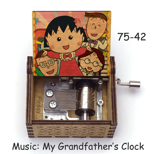 Caja Musical de Madera con Diseño de Anime Chibi Maruko Chan, Impresión a Color, Tema de Reloj de Mi <span class=keywords><strong>Abuelo</strong></span>, Encantador <span class=keywords><strong>Regalo</strong></span> para Niños 75 - Product Image 6