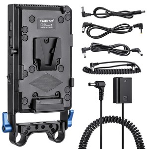 Placa de batería FOMITO FW50 con montaje en V para sistema de alimentación externa Sony A7M2 A7S A6400 - Product Image 1