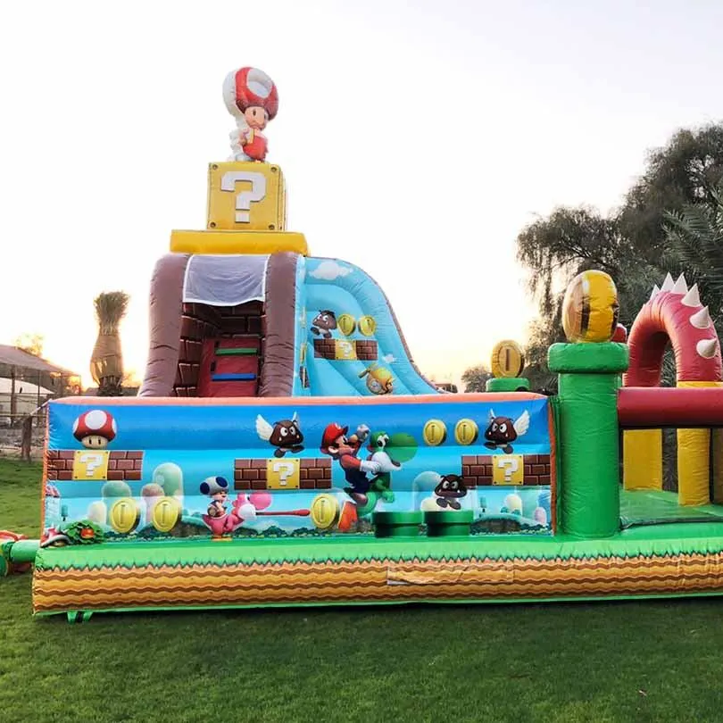 Super Mario Bounce House Mario Bros Opblaasbare Speeltuin Mario Bounce House Jumper