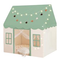 Grande tente de jeu pour enfants en forme de château de princesse, en polyester, maison de jeu d'intérieur avec fenêtres pour filles et garçons