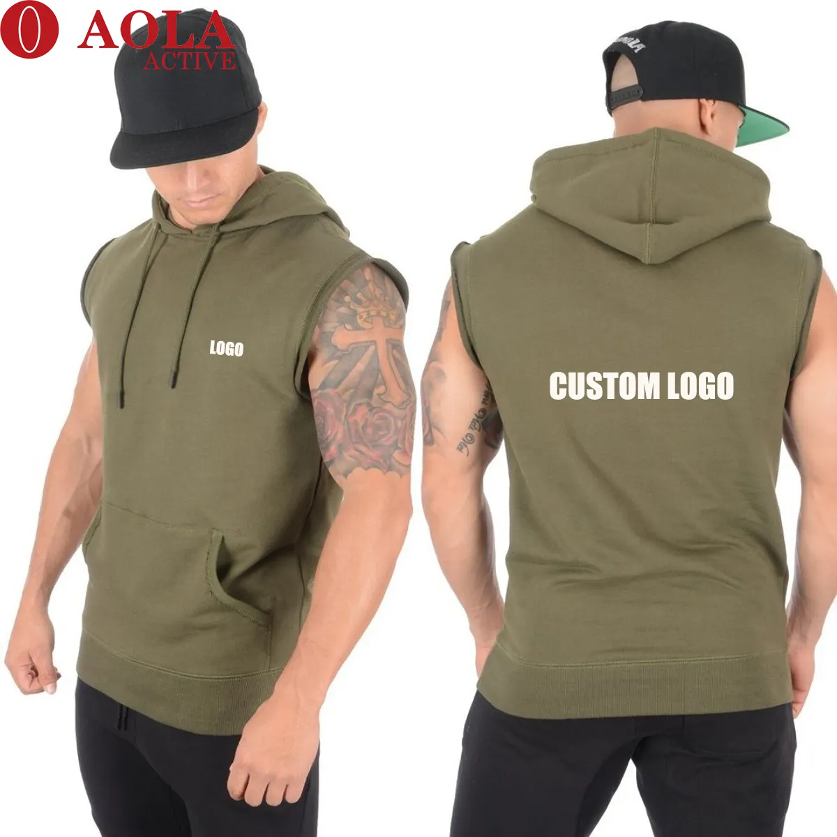 Aola New Design Luxury Quality Cotton Custom Top Tanks For Men