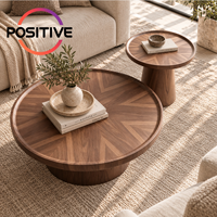 Ensemble de tables basses rondes, design minimaliste moderne du milieu du siècle, design créatif, meubles de salon, OEM ODM, vente en gros directe d'usine