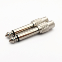 Adaptateur Jack Audio Stéréo Plaqué Or 6,35 mm (1/4) Mâle vers 3,5 mm (1/8) Femelle pour Câble Auxiliaire, Amplificateur de Guitare, Casque