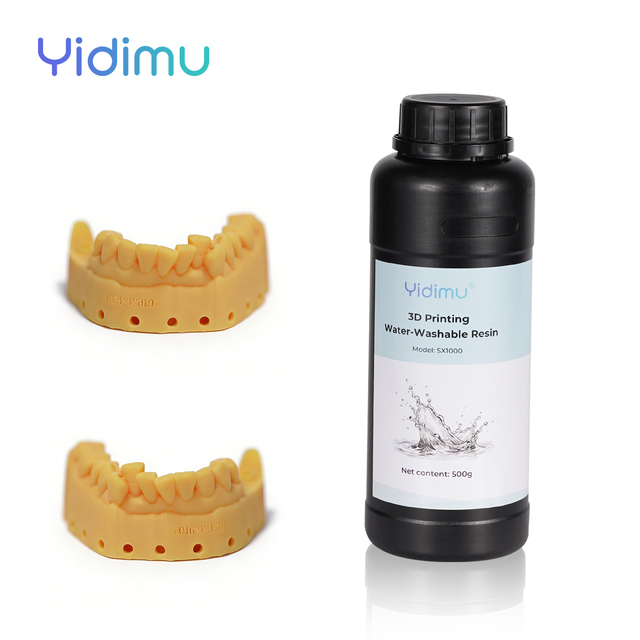 Yidimu Hot Sale Liquid Water-Washable Synthetic Resin Photopolymer Dental Model Printing Materials 500g