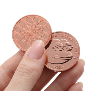 Moneda de Cobre Puro de 1 Oz con Relieve 3D del Meme Pepe 2026, Monedas de Cobre de 1 Oz con la Cara de Pepe en Relieve para Fans, Decoración de Escritorio y Recuerdos - Product Image 3