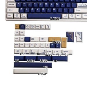 Capuchons de touches <span class=keywords><strong>GMK</strong></span> Lazurite 144 touches en PBT profil Cherry pour claviers mécaniques DZ60/RK61/64/gk61/68/75/84/87/96/980/104/108 - Product Image 3