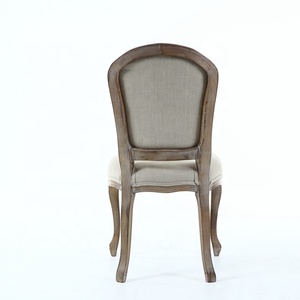 Anji Bois de Hêtre KSF25026 Beige Polyester Restaurant Chaises Tapissées de Salle À Manger En Bois - Product Image 5