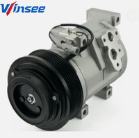 Compresseur AC 12V durable pour Scion 2.4 VVT-i 2005- OEM 447260-8281 129MM 7PK Composant du système de climatisation du véhicule