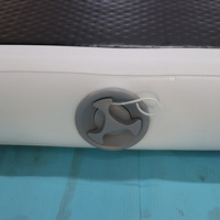 Tapis de lutte gonflable BJJ, texture Tatami, surface antidérapante, DWF Drop Stitch pour MMA, Jiu Jitsu, salle de sport à domicile, dojo, fabrication directe OEM
