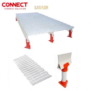 Sistema de granja avícola para pollos de engorde y gallinas ponedoras, con estructura de naves y listones de suelo de plástico para gallinas. - Product Image 2