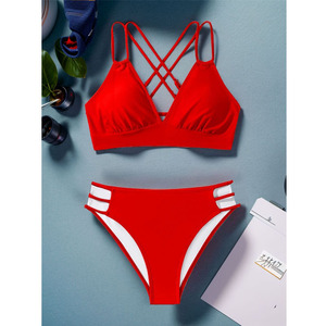 <span class=keywords><strong>Maillot</strong></span> <span class=keywords><strong>de</strong></span> <span class=keywords><strong>bain</strong></span> <span class=keywords><strong>2</strong></span> <span class=keywords><strong>pièces</strong></span> spandex/nylon personnalisé pour femme Ensemble <span class=keywords><strong>de</strong></span> bikini push-up à col en V avec <span class=keywords><strong>maillot</strong></span> <span class=keywords><strong>de</strong></span> <span class=keywords><strong>bain</strong></span> <span class=keywords><strong>croisé</strong></span> au <span class=keywords><strong>dos</strong></span> - Product Image 6
