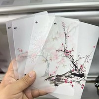 FONLYU Op maat gemaakte bloemen 3D geprinte transparante achterkantfolie voor snijplottermachines, telefoon achterkant stickers voor decoratie