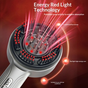 Peine <span class=keywords><strong>de</strong></span> Masaje con Microcorriente Eléctrica y Líquido Conductor <span class=keywords><strong>de</strong></span> Luz Roja, Instrumento para Aplicación <span class=keywords><strong>de</strong></span> Medicamentos <span class=keywords><strong>en</strong></span> el Cuero Cabelludo - Product Image 2
