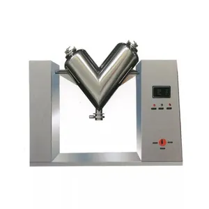 Kimyasal gübre tozu karıştırıcı paslanmaz çelik v tipi karıştırma makinesi