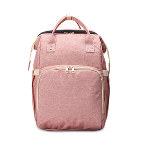 Mochila Pañalera Plegable DB1001 de Alta Calidad, Impermeable, de Poliéster Heather, 30-40L, con Función de Cama Multifuncional - Product Image 5
