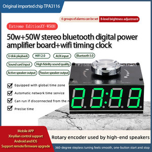 Module amplificateur de puissance numérique stéréo BT HIFI 50W*2 XY-W50H avec horloge de synchronisation WIFI - Product Image 2