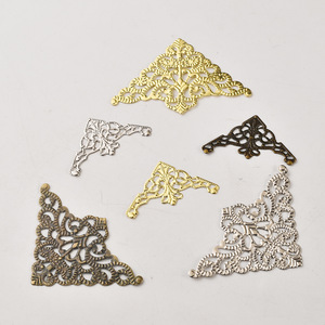 Alloy Decorative Corner Protectors Fancy Metal <b>Bracket</b> For Box Packaging Hardware Accessories Durable Corner Stickers - Product Image 3
