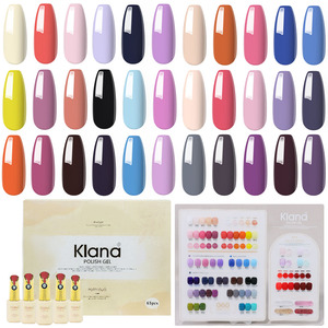 Оптовый набор УФ-гель-лаков на водной основе, 60 цветов, 15 мл, снимаемый, нетоксичный, веганский, экологичный, легкое нанесение, опция частной торговой марки - Product Image 1