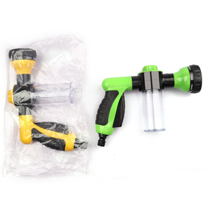 Car <b>Washer</b> Nozzle Set With Measuring <b>Cup</b> For Car Washing And Watering Plants Manual Operation Plastic Gun Head Green - Product Image 4