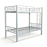 Lit superposé en métal au design moderne pour chambre à coucher, hôtel, dortoir, école, hôpital – Idéal pour les lits superposés d'occasion