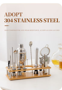 <span class=keywords><strong>Koriko</strong></span> ชุดเครื่องปั่นค็อกเทล750มล. หรูหราทันสมัยใช้ในบ้านมาร์ตินี่เครื่องปั่นทำจากไม้แก้วโลหะ - Product Image 5