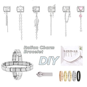 Módulo de Dijes Delicados - Colgante de Acero Inoxidable en Forma de Corazón - Pulseras Multifuncionales Creativas y Modernas DIY - Product Image 2