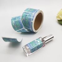 Autocollants élégants Logo personnalisé Autocollants en feuille d'or créés pour les flacons de parfum de luxe avec des applications de marquage parfumé