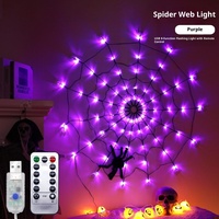 Decoración de Halloween: Guirnalda de luces LED de colores con sombrero de mago, fantasma y calabaza, con interruptor manual y funciona con pilas, para un ambiente de terror festivo.