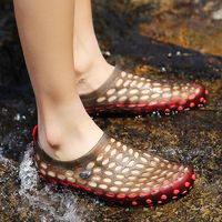 Chaussures aquatiques unisexes respirantes perforées à séchage rapide antidérapantes résistantes à l'usure pour personnes âgées, idéales pour la randonnée aquatique, la pêche et le rafting en extérieur