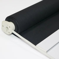 Persianas Enrollables Automáticas para Oficina, Persianas de Tela con Control Remoto, Protección Solar, Impermeables y Resistentes al Fuego